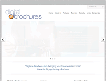 Tablet Screenshot of digital-e-brochures.com